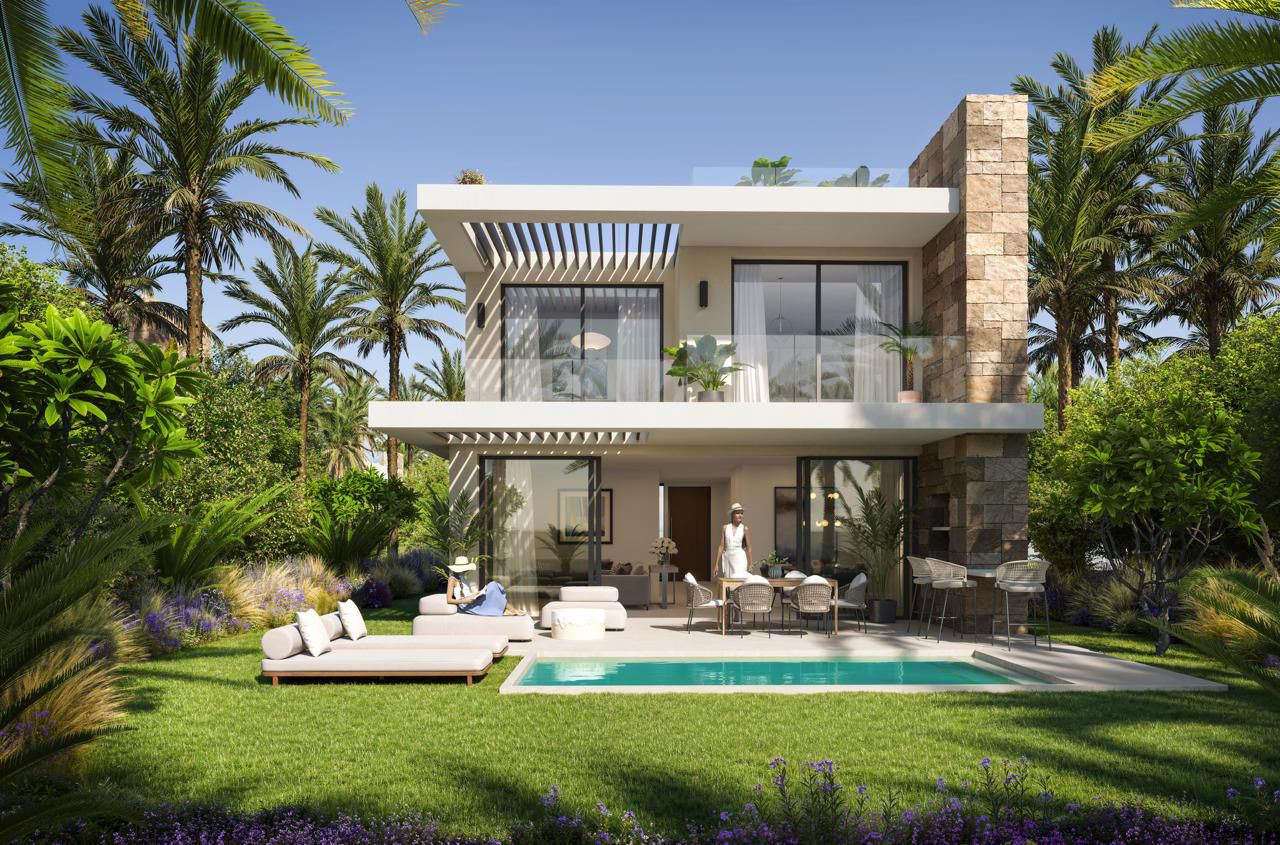 فيلا حديثة بطابقين مع مسبح خاص ومناظر طبيعية